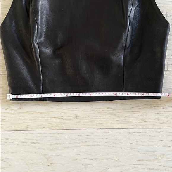 Alice + Olivia leather crop top. - Picture 4 of 4
